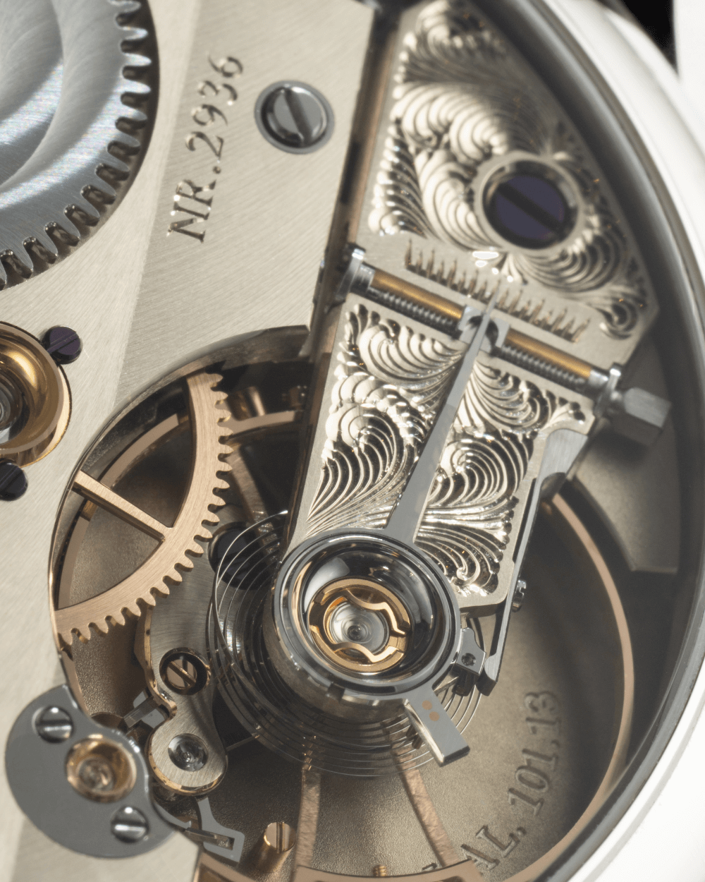 Moritz Grossmann Perpetual Calendar Platinum Argenté Anthracite Dial